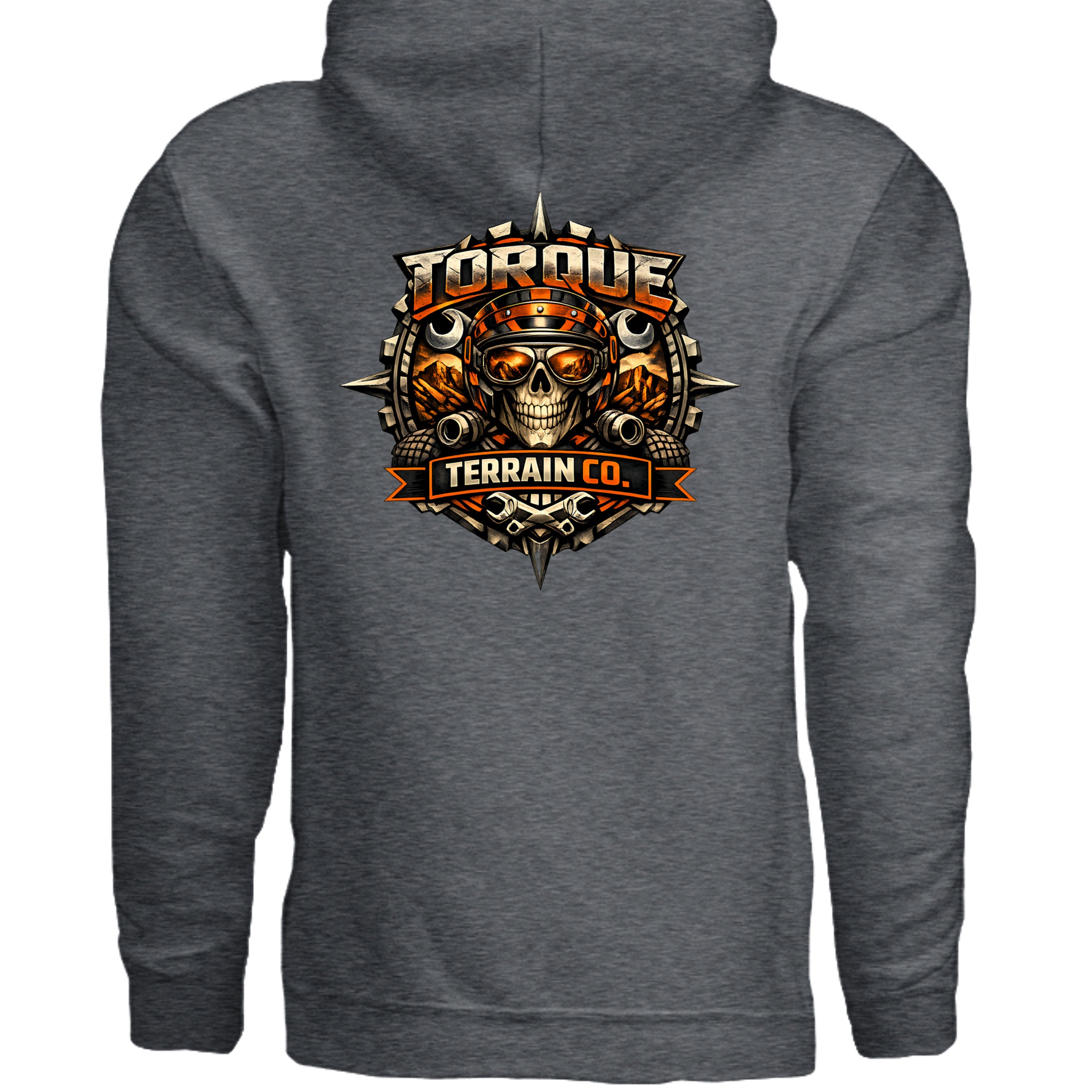 DARK HEATHER - G185 - BACK